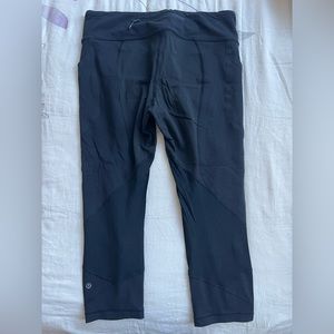 lululemon Pace Rival Crops - black, size 10